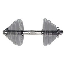 Hantlikang TUNTURI Banana-shaped Chrome bar, 38cm