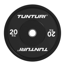 Raskusketas TUNTURI Platinum Bumper Plate, must, 50mm, 20 kg Raskusketas TUNTURI Platinum Bumper Plate, must, 50mm, 20 kg