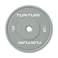 Raskusketas TUNTURI Platinum Bumper Plate, hall, 50mm, 5 kg Raskusketas TUNTURI Platinum Bumper Plate, hall, 50mm, 5 kg