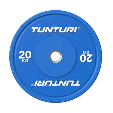 Raskusketas TUNTURI Platinum Bumper Plate, sinine, 50mm, 20 kg