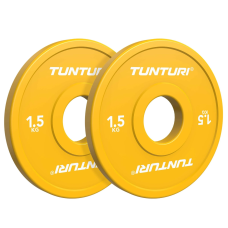 Raskuskettad TUNTURI Platinum Fractional Plates, Yellow, 50mm, 2 x 1,5 kg Raskuskettad TUNTURI Platinum Fractional Plates, Yellow, 50mm, 2 x 1,5 kg