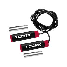 Hüppenöör TOORX PVC Jump Rope, must-punane Hüppenöör TOORX PVC Jump Rope, must-punane