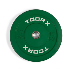Raskusketas TOORX Bumper Plate Challenge, roheline, 50 mm, 10 kg Raskusketas TOORX Bumper Plate Challenge, roheline, 50 mm, 10 kg